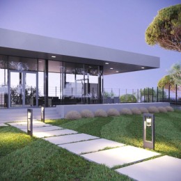 Светильник Clio 1х60Вт E27 IP54 170-240В 142х142х50мм НТУ столб садово-парковый GAUSS GD019