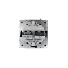 Розетка компьютер+телефон СП ZIMA IP20 с модулем Cat 6 черн. бархат LEZARD 704-4288-144