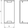 Накладка стыковая кабель-канала 60х90мм ПВХ WDK HS60090RW бел. OBO 6193590