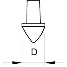 Наконечник стержня заземл. 1819 25BP OBO 3041956