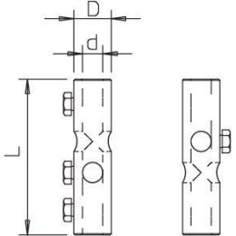 Соединитель изол. стержней двойн. крестообразный 101 IDK OBO 5408245