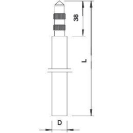 Стержень заземл. 1м 219 20 ST FT OBO 5000742