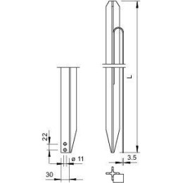 Стержень заземл. профильный 2м 213 2000 M OBO 5003288