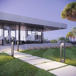 Светильник Clio 1х60Вт E27 IP54 170-240В 142х142х80мм НТУ столб садово-парковый GAUSS GD020