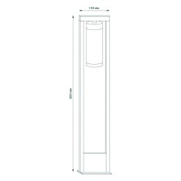 Светильник Clio 1х60Вт E27 IP54 170-240В 142х142х80мм НТУ столб садово-парковый GAUSS GD020