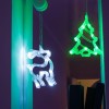 Фигура светодиодная "Олененок" 205х135х10мм 8LED бел. 1Вт 4.5В IP20 на присоске с подвесом элементы