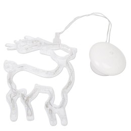 Фигура светодиодная "Олененок" 205х135х10мм 8LED бел. 1Вт 4.5В IP20 на присоске с подвесом элементы