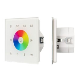Панель сенсорная DALI-901-11-1G-4SC-RGBW-DT8-IN White (BUS/230В) (IP20 пластик) INTELLIGENT ARLIGHT