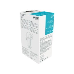 Светильник Vega 60Вт E27 IP54 105х105х240мм НТУ садово-парковый на стену вниз GAUSS GD022