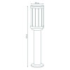Светильник Vega 1х60Вт E27 IP54 170-240В 105х105х50мм НТУ столб садово-парковый GAUSS GD023