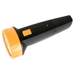 Фонарь аккумуляторный LED3827 5LED аккум. SLA 220В пластик. черн./желт. (кор.) Ultraflash 11241
