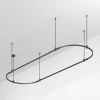 Трек ART-APRIORI-OVAL-ROD-800-3000х1000 BK IP20 метал. Arlight 048509