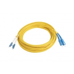 Патч-корд FC-D2-9-LC/UR-SC/UR-H-15M-LSZH-YL волоконно-оптический (шнур) SM 9/125 (OS2) LC/UPC-SC/UPC