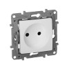 Розетка 1-м СП Etika 16А IP31 250В 2P без заземл. защ. шторки немецк. стандарт винтов. клеммы механи