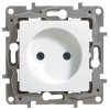 Розетка 1-м СП Etika 16А IP31 250В 2P без заземл. защ. шторки немецк. стандарт винтов. клеммы механи