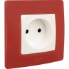 Розетка 1-м СП Etika 16А IP31 250В 2P без заземл. защ. шторки немецк. стандарт винтов. клеммы механи