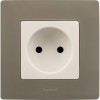 Розетка 1-м СП Etika 16А IP31 250В 2P без заземл. защ. шторки немецк. стандарт винтов. клеммы механи