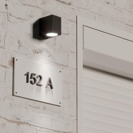 Светильник Cube 1х35Вт GU10 IP54 80х67х92мм НТУ садово-парковый настенный архитектурный GAUSS GD158