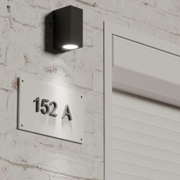 Светильник Cube 1х35Вт GU10 IP54 92х67х150мм ДТУ архитектурный настенный архитектурный GAUSS GD159