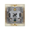 Розетка 2-м СП Etika 16А IP31 250В 2х2P+E с заземл. защ. шторки немецк. стандарт безвинт. клеммы сл.