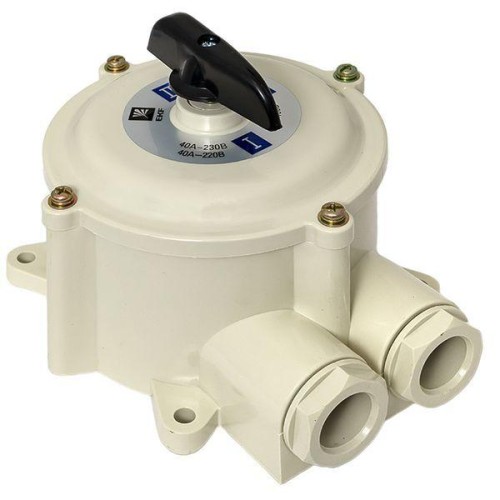 Переключатель пакетный 1-кл. 40А IP56 ПП 2-40/Н2 М2 пл. беж. EKF pp-2-40-4