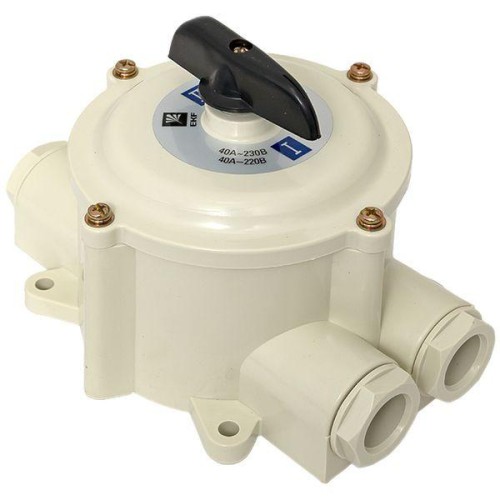 Переключатель пакетный 1-кл. 40А IP56 ПП 4-40/Н2 М2 пл. беж. EKF pp-4-40-4