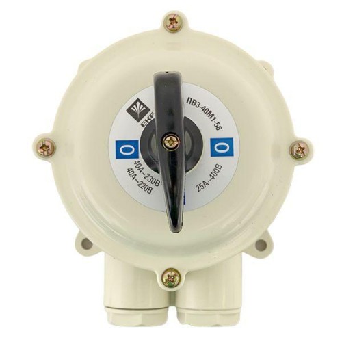 Выключатель пакетный 1-кл. 40А IP56 ПВ3-40 М1 пл. беж. EKF pv-3-40-4