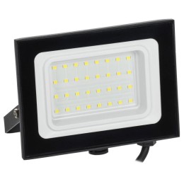 Прожектор светодиодный СДО 06-30 6500К IP65 черн. IEK LPDO601-30-65-K02