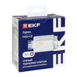 Терморегулятор умный для радиатора отопления (термоголовка) Zigbee Connect EKF ett-8