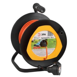 Удлинитель на пластик. катушке 1х30м без заземл. 6А IP44 RPx-1-2х0.75-30m ПВС 2х0.75 Эра Б0043043