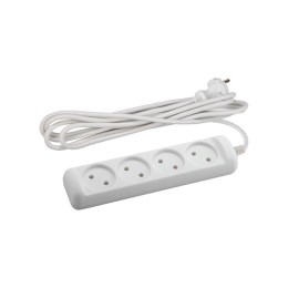 Удлинитель 4х5м без заземл. 6А IP20 UX(6)-4-5m ПВС 2х0.75 Эра Б0038571