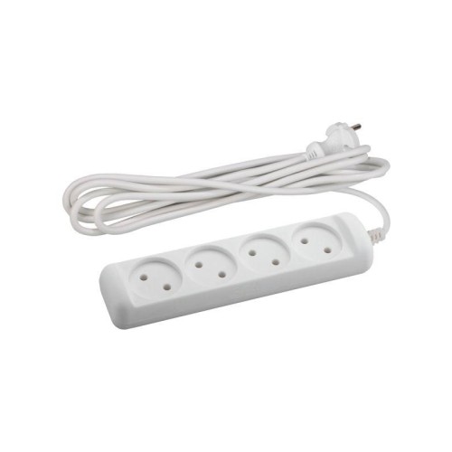 Удлинитель 4х5м без заземл. 6А IP20 UX(6)-4-5m ПВС 2х0.75 Эра Б0038571