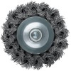 Корщетка-чашка со штифтом стальная витая проволока 70мм FIT 38595