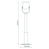 Светильник Sonata 1х35Вт GU10 IP54 170-240В 90х90х475мм НТУ садово-парковый GAUSS GD154