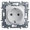 Розетка 1-м СП Etika 16А IP31 250В 2P+E с заземл. защ. шторки немецк. стандарт винтов. клеммы механи