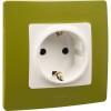 Розетка 1-м СП Etika 16А IP31 250В 2P+E с заземл. защ. шторки немецк. стандарт винтов. клеммы механи
