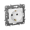 Розетка 1-м СП Etika 16А IP31 250В 2P+E с заземл. защ. шторки немецк. стандарт винтов. клеммы механи