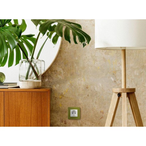 Розетка 1-м СП Etika 16А IP31 250В 2P+E с заземл. защ. шторки немецк. стандарт винтов. клеммы механи