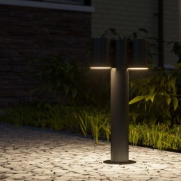 Светильник Sonata 2х35Вт GU10 IP54 170-240В 90х90х470мм НТУ столб садово-парковый GAUSS GD157