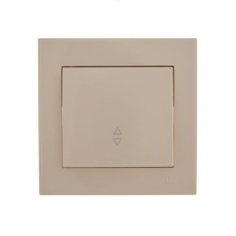 Переключатель проходной 1-кл. СП Rain IP20 крем. LEZARD 703-0303-105