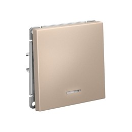 Выключатель 1-кл. ArtGallery (сх. 1а) 10AX с подсветкой механизм песочн. SE GAL001213