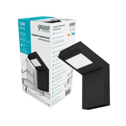 Светильник Electra 10Вт 4000К IP54 600лм 100х100х160мм НТУ садово-парковый GAUSS GD109