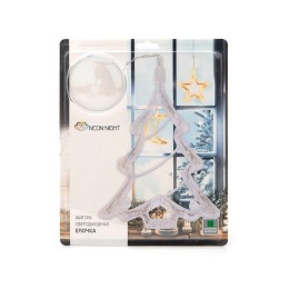 Фигура светодиодная "Елочка" 190х160х10мм 8LED зел. 1Вт 4.5В IP20 на присоске с подвесом элементы пи