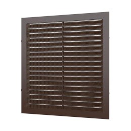 Решетка вентиляционная вытяжная 195х195 корич. ERA 1919С кор