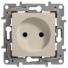 Розетка 1-м СП Etika 16А IP31 250В 2P без заземл. защ. шторки немецк. стандарт винтов. клеммы механи