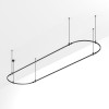 Трек ART-APRIORI-OVAL-ROD-800-4000х1000 BK IP20 метал. Arlight 048513