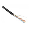 Кабель витая пара U/UTP кат.5E 4 пары 24 AWG ОЖ solid LSZH нг(С)-HF UUTP4-C5E-S24-IN-LSZH-BK-305 чер