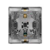 Розетка 2-м СП Etika 16А IP31 250В 2х2P+E с заземл. защ. шторки немецк. стандарт безвинт. клеммы ант