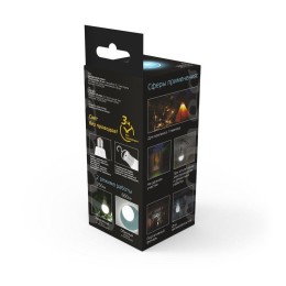 Лампа светодиодная Black 10Вт A60 грушевидная 4100К нейтр. бел. E27 660лм аккум. Li-Ion GAUSS 102402