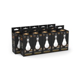 Лампа светодиодная Black 7Вт A60 грушевидная 3000К тепл. бел. E27 450лм аккум. Li-Ion GAUSS 10240210